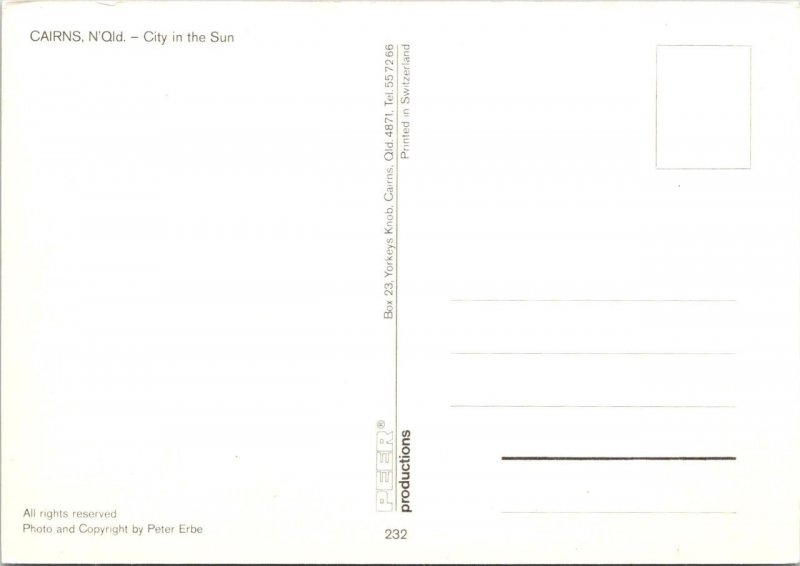 Cairns, Australia  STREET SCENES Capri Cinema Theatre~Coles Stores 4X6 Postcard