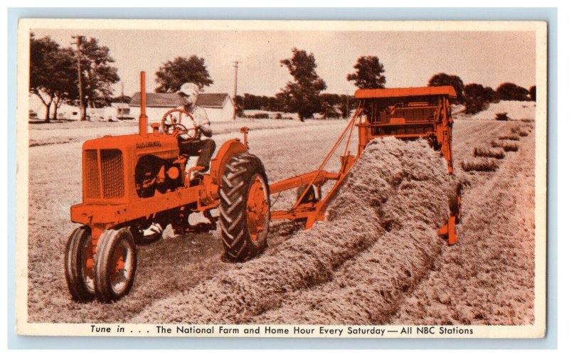 c1960s Allis Chalmers Model WD Tractor The Roto Baler Advertising Postcard