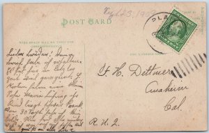 c1900s Waverly, IA Multi-View Collage Postcard Schools Giles Laundry Posted