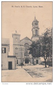 St. Paul's M. E. Church, LYNN, Massachusetts, PU-1910