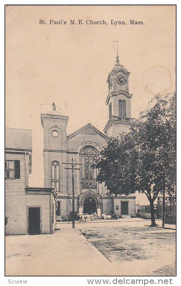 St. Paul's M. E. Church, LYNN, Massachusetts, PU-1910