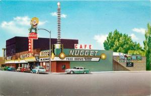 Autos  Aurora Carson City Nevada 1950s Cafe Nugget Casino Cabling postcard 2207