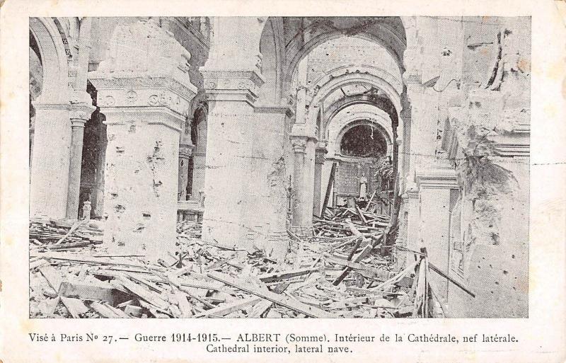 B98313 war 1914 albert interieur  cathedrale  paris  france