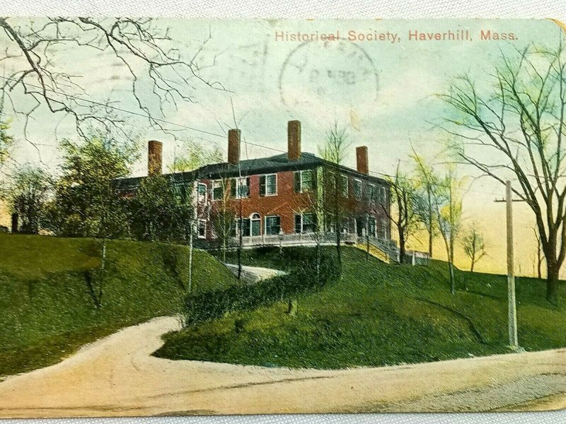 Vintage Postcard 1909 Historical Society Haverhill MA Massachusetts