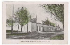 Wisconsin State Penitentiary Prison Waupun Wisconsin 1908 postcard