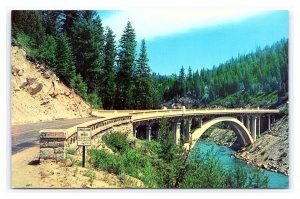 Bridge Span Across Payette River North Of Smith's Ferry Idaho Scenic Postcard