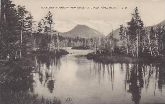 Maine Grassy Pond Doubletop Mountain From Outlet Of Grassy Pond Artvue