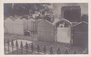 RPPC Gravestone Wm & Mary Wordsworth St Oswald's Church Grasmere Cumbria England