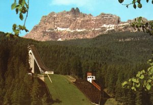 Postcard Cortina Trampolino Olimpicio Italy