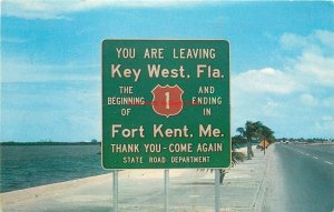 FL, Key West, Florida, Leaving Key West Sign