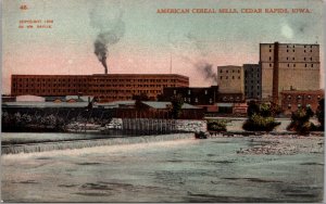 Postcard American Cereal Mills in Cedar Rapids, Iowa~4558