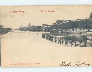 1904 postcard BUITEN AMSTEL Amsterdam Netherlands F5157