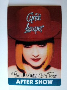 Cyndi Lauper Backstage Pass Vintage 1994 - 1995 Tour Deadly Cyns Pop New Wave