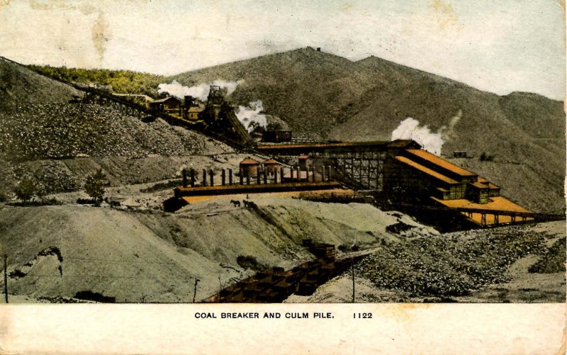 PA - Coal Region. Coal Breaker and Culm Pile