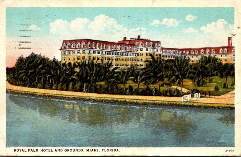 Florida Miami Royal Palm Hotel and Grounds 1927 Curteich