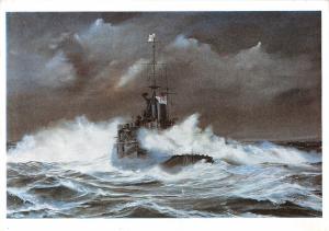 BR82637 ship bateaux conflict at sea painting postcard john hamilton   uk