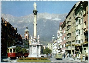 M-79610 Maria-Theresien-Strasse with Anna Column and Nordkette Innsbruck Austria