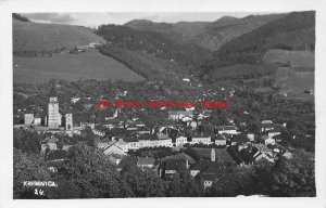 Slovakia, Kremnica, RPPC, City Scene, Aerial View, Photo No 24