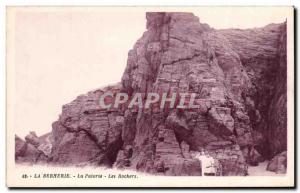 Old Postcard La Bernerie The Patorie The Rocks