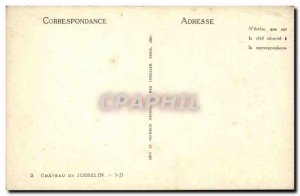 Old Postcard Chateaun Josselin