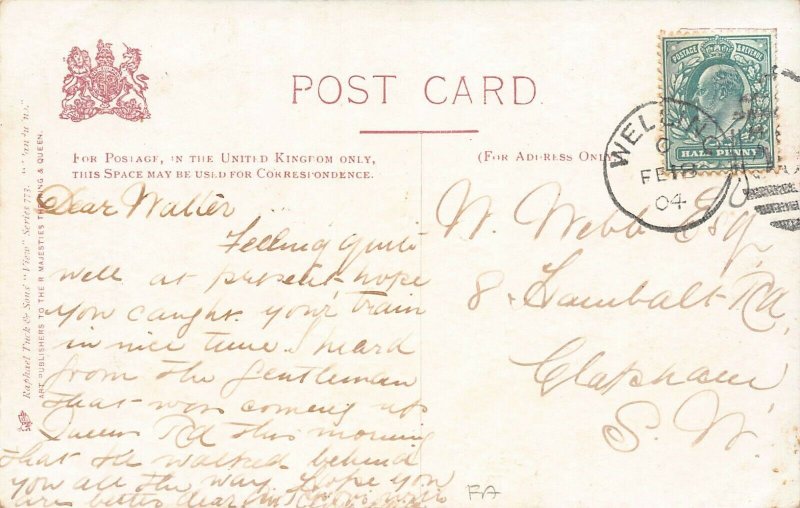The Happy Valley & Pier, Llandudno, Wales, Great Britain, 1904 Postcard, Used
