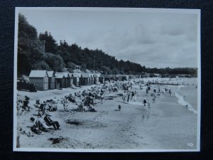 Dorset MUDEFORD Avon Beach c1950's RP Photocard 65 x 82mm