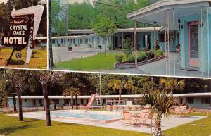 Trenton Florida Crystal Oaks Motel Multiview Vintage Postcard K96023