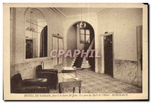 Postcard Old Pheasant Hotel Du Facing the Gare St Jean Hall A corner of I Hot...