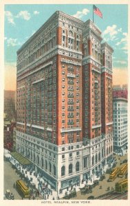 Vintage Postcard 1920's Hotel McAlpin Historic Hotel Building New York City NY