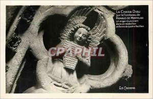 Old Postcard La Chaise Dieu on the Tomb of Renald Montclar musician angel in ...