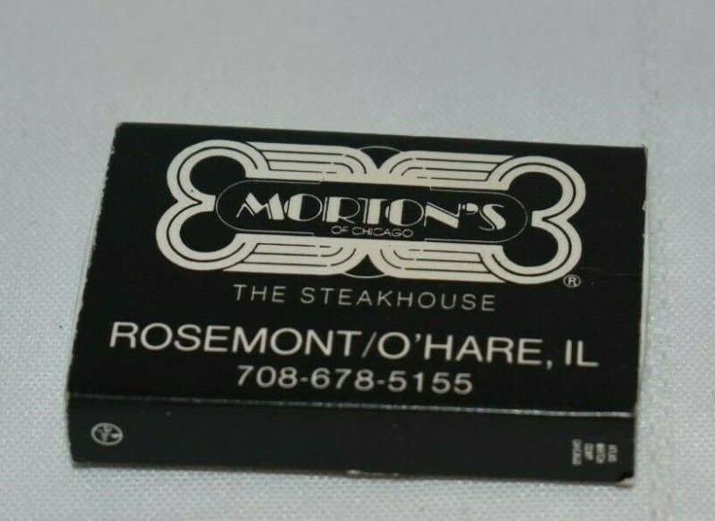 Morton's of Chicago The Steakhouse Rosemont O'Hare Illinois Matchbox