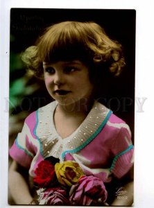 234195 FASHION Girl HAIRSTYLE Vintage Tinted PHOTO postcard