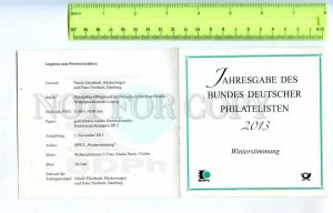 256067 GERMANY 2013 year Booklet Winter mood w/ special mark