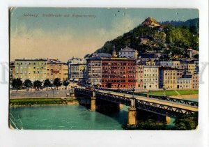 3151814 Austria SALZBURG Bridge Stadtbrucke & Kapuzinerberg OLD