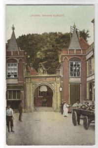 Ingang Burcht Leiden Netherlands 1910c postcard