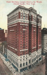 USA Hotel McAlpin Herald Square New York City Vintage Postcard 04.06