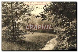 Postcard Old Trail Saint Cloud park near the lost & # 39allee Marnes