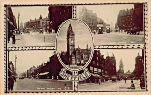 SHEFFIELD YORKSHIRE ENGLAND~MULTI IMAGE PHOTO 1910-20s R SNEATH POSTCARD