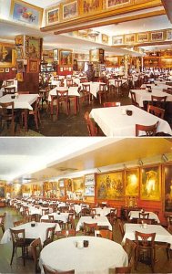 Haussner's Restaurant Interior Views Showing Paintings - Baltimore, Maryland ...
