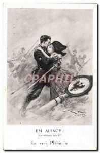 Old Postcard Militaria In Alsace Georges Scott L & # 39Illustration The real ...