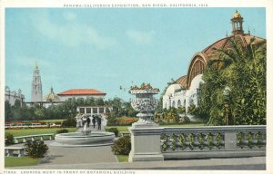1915 San Diego California Looking West Botanical Bldg Phostint Postcard 25-12274