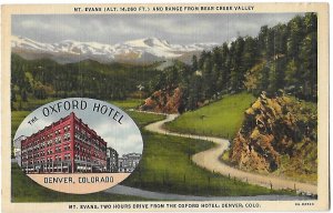 Oxford Hotel Denver Colorado a Two Hour Drive from Mt. Evans