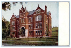 1911 St Mary's Home Senior Living Building Cross View Davenport Iowa IA Postcard