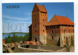 493245 USSR 1990 year Lithuania Trakai Castle postcard