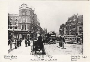 The Angel Hotel Islington Demolition History London Postcard