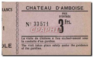 Ticket Chateau d & # 39Amboise