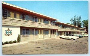 BAR HARBOR, Maine ME~ Roadside FRENCHMAN'S BAY MOTEL 1950s Cars Postcard