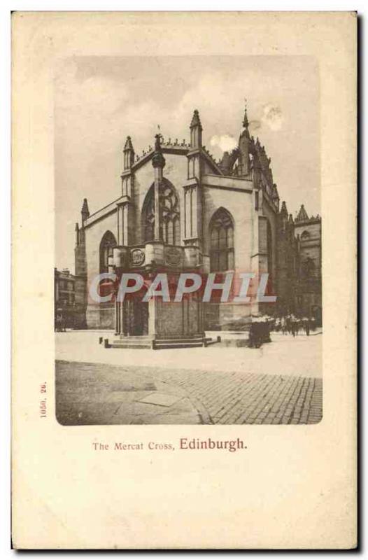 Old Postcard The Mercat Cross Edinburgh