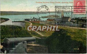Old Postcard Halifax Harbor from Citadel