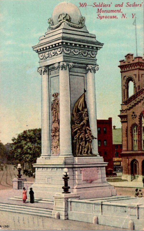New York Syracuse Soldiers and Sailors Monument 1913